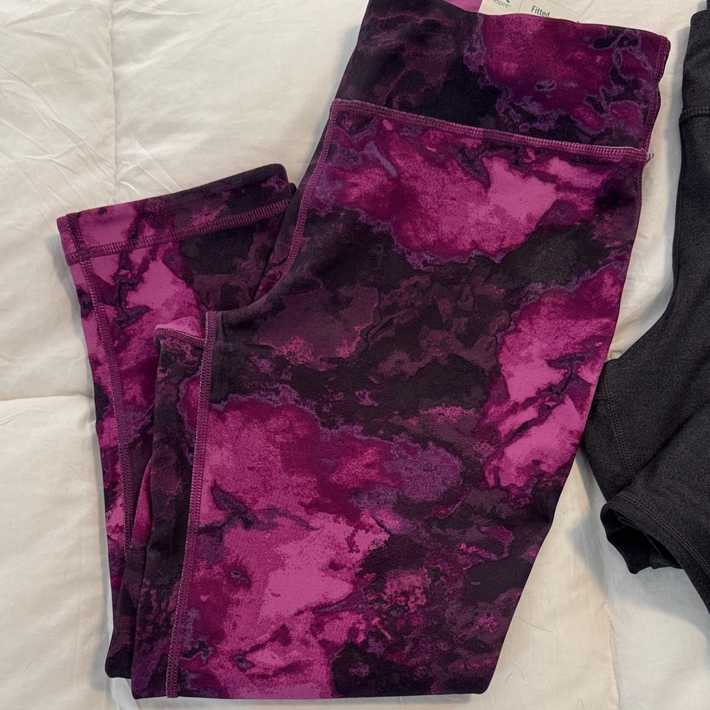 Aspire Fitted Moisture Wicking Stretch Leggings Orchid Small
